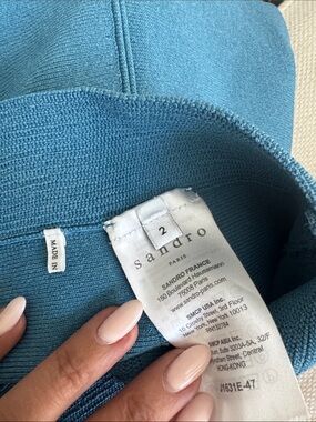 Sandro Sky Blue flare skirt